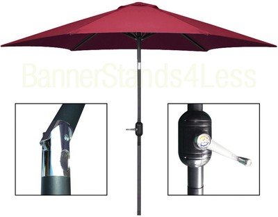 10 ft Aluminum Outdoor Patio Umbrella Market ...