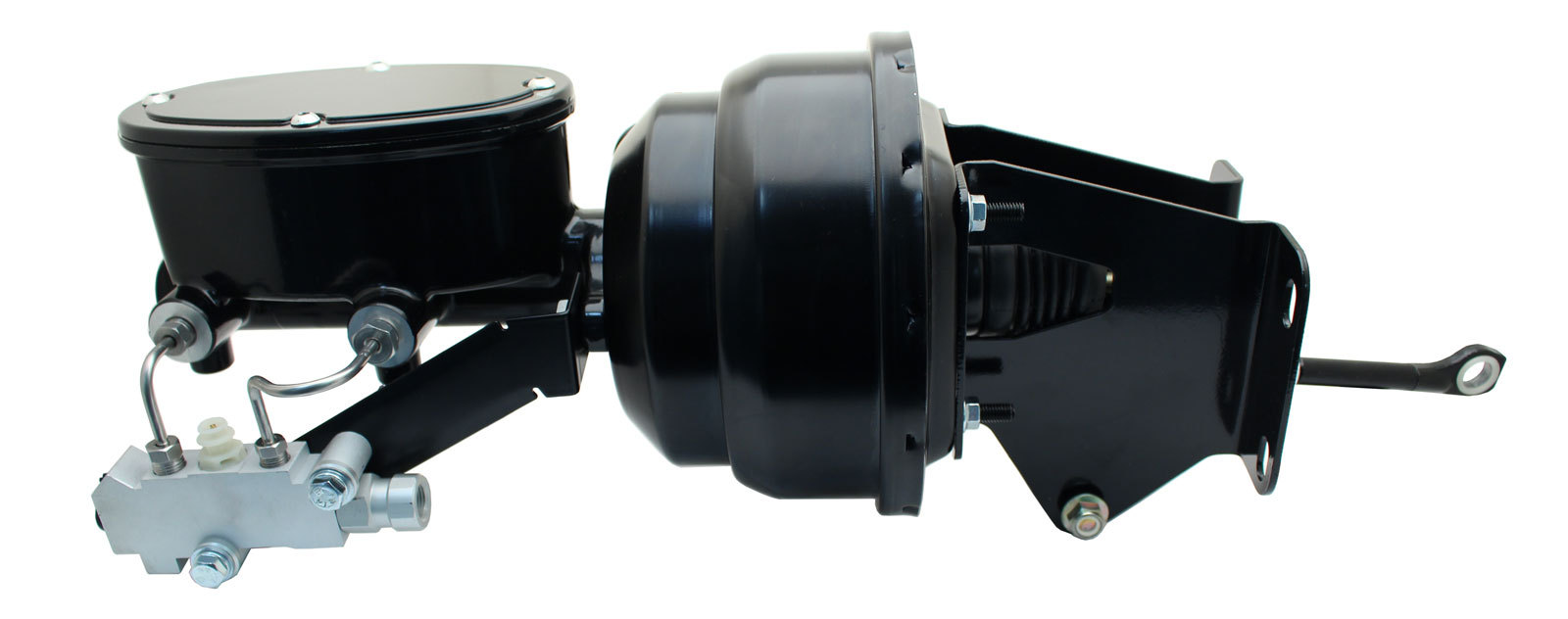 197486 Jeep CJ 5 & CJ7 Black Power Brake Booster, Oval Tandem Master