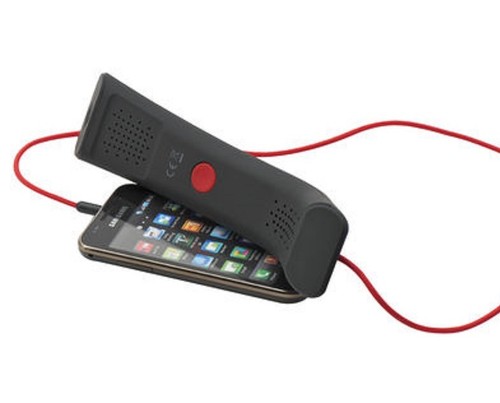 Black-Red-Handset-Soft-Feel-Mobile-Phone-Computer-iPhone-iPad-Laptop-Voip-Skype