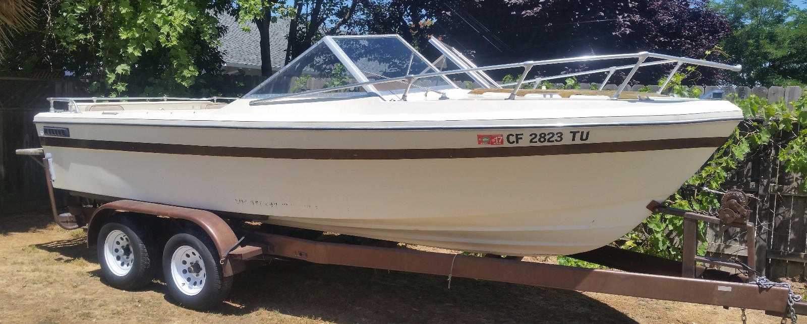 1975 Bayliner Admiralty 20' Runabout & Trailer - California