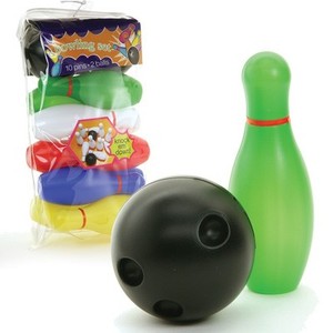 plastic toy bowling balls