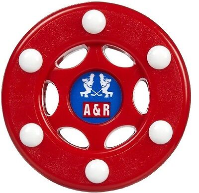 NEW A&R Street  Hockey Outdoor Training PVC Puck 6 Buttons For Better Glide 