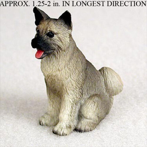 Akita Mini Resin Hand Painted Dog Figurine ...