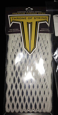 Lacrosse Throne Wax Mesh 15mm 10 diamond white best on the (The Best Lacrosse Stick)