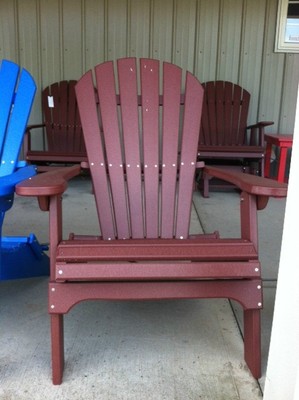 Adirondack Chair folding-poly lumber- HDPE (high density recycled 