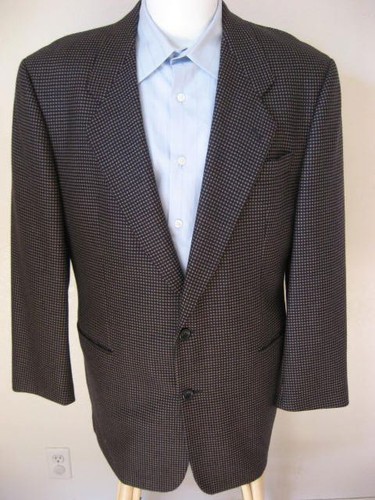 Hugo Boss Blazer 42l Dark Navy Blue Delon Wool Sport Coat