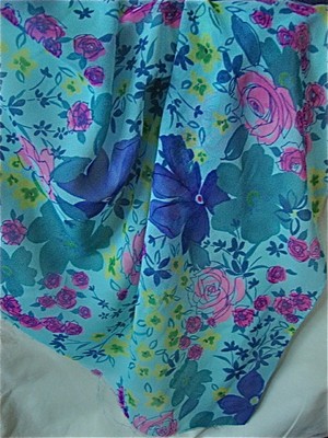 VINTAGE Chiffon SILK FABRIC 45