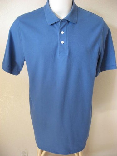 Mens Polo Shirt Lt L Tall Croft Barrow Performance Classic