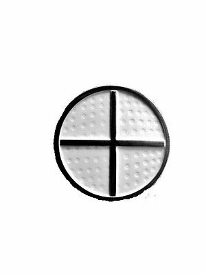 MAGNETIC GOLF BALL MARKER AND HAT CLIP  "NEW" White with silver cross.