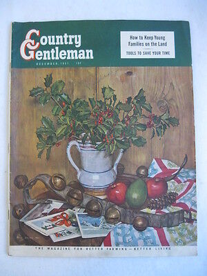 Vintage COUNTRY GENTLEMAN - MAGAZINE FOR BETTER FARMING December 1951 L.