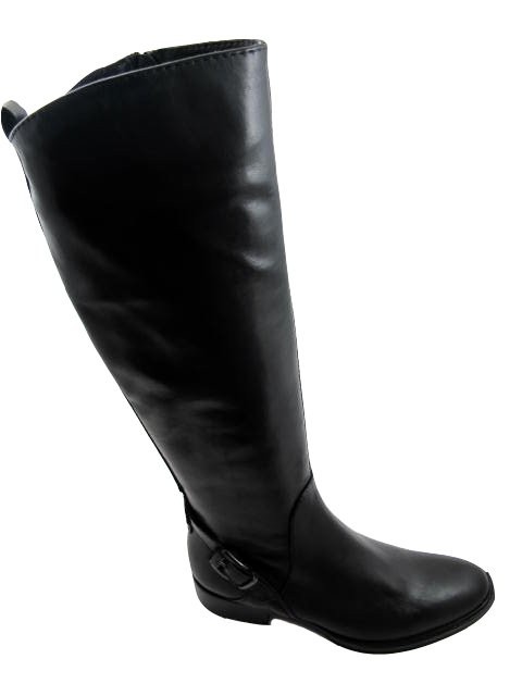 Pre-owned Lamica Nibengy Women's Dress/casual Italian Knee High Flat Boot In Black