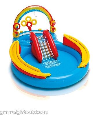 INTEX Inflatable Kids Rainbow Ring Water Play ...