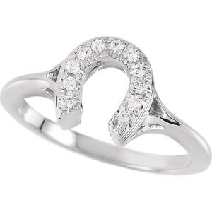 ... -RING-Ladies-14K-White-or-Yellow-Gold-with-055-Ct-VS-Diamonds-Cowgirl