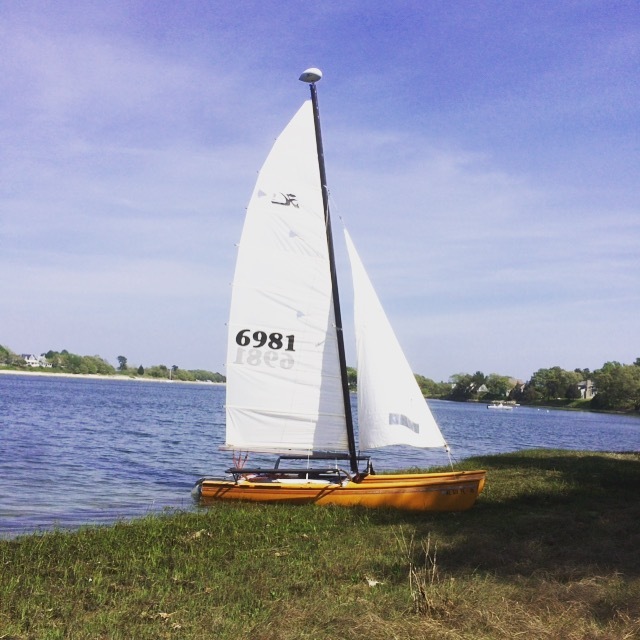 Hobie Cat 18 Magnum with Trailer and Beach Wheels