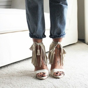 Zara-Fringed-High-Heel-Sandals-Beige-Last-Pair-US-8-EU-39