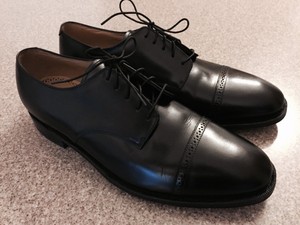 Johnston-Murphy-Hutton-Black-Leather-Shoes-Sz-9-5M-Brand-New-In-Box ...