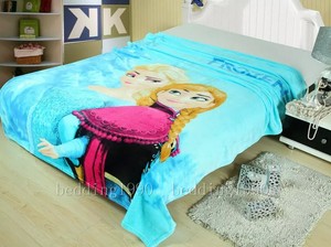 ... Fleece Sofa Child Bedding Blanket Throw 100cm 140cm Frozen Bed | eBay
