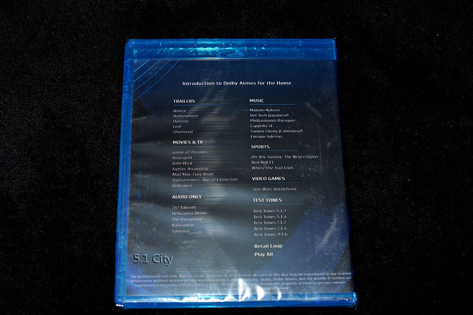 Dolby Atmos Demo Disc Purchase