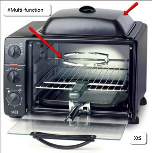 Countertop-Toaster-Oven-Rotisserie-Grill-Griddle-Top-Broiler-Portable ...