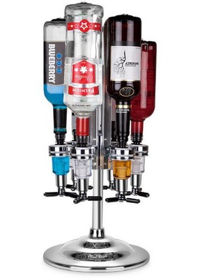 6 Bottle Liquor Dispenser Alcohol Shot Beverage ...