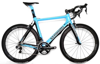 50CM S BLUE STRADALLI CARBON FIBER AERO CLINCHER ROAD BIKE ULTEGRA Di2 6870 FSA