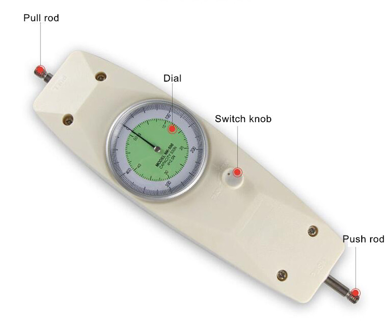 High accuracy 30N Dial Mechanical Push Pull Gauge Force Gauge Meter Tester eBay