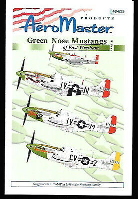 Aeromaster Green Nose Mustangs East Wretham Part 2 Decals Tamiya 1/48 AN48635