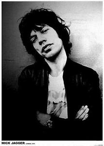 ROLLING STONES POSTER MICK JAGGER LONDON 1975