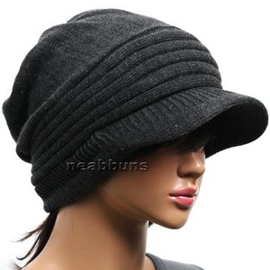brim-BEANIE-mens-womens-Cap-Hats-Knit-Crochet-Rasta-b29