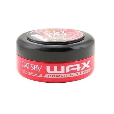1 x 75g GATSBY Best Japan Wax Gel Series For Men Hair Styling Power & Spike (Best Hair Gel For Spikes)