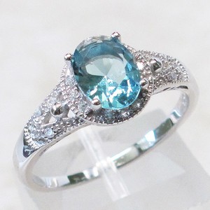 UNUSUAL-1-CT-AQUAMARINE-925-STERLING-SILVER-RING-SIZE-9-75