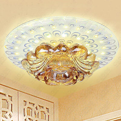Modern Crystal LED Ceiling Light Pendant Lamp ...