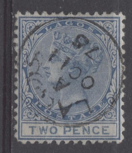 Lagos-SG-2-2d-Deep-Dull-Blue-amp-Steel-Blue-3rd-Ptg-Crown-CC-Perf-12-5-VF-80-Used