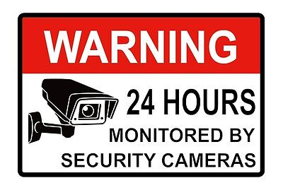 Surveillance Security Camera Alarm Sticker Warning Decal 10PCS 2