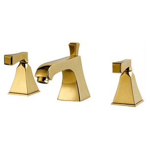 Widespread Gold Modern Bathroom Faucet