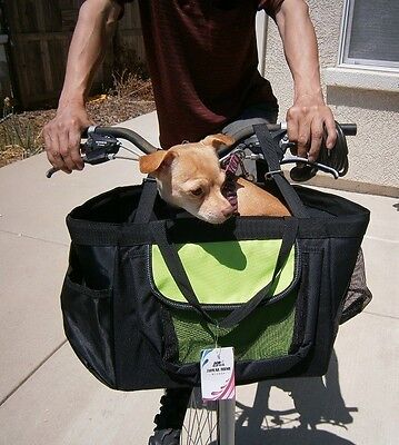 3-in-1 Pet Dog Puppy Bicycle Basket & ...