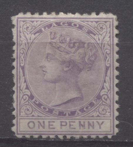 Lagos-SG-1-1d-Slate-Lilac-5th-Printing-Crown-CC-Perf-12-5-VF-78-OG