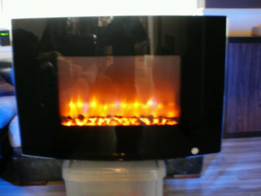 Wall Mounted Electric Fires With Back Lighting images