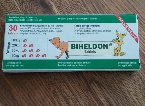 Broad Spectrum Wormer Cat Dog 30 Tablets ...