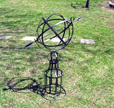 Large Armillary Sundial on Pedestal 43.5