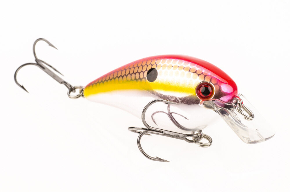 Color:Red Sexy Shad:Strike King Kvd Square Bill 1.5" (3.8 Cm) Silent Crankbaits Bass Fishing Lure