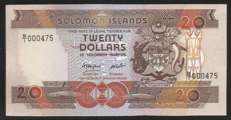 Solomon Islands P-16 20 Dollars 1986 Unc