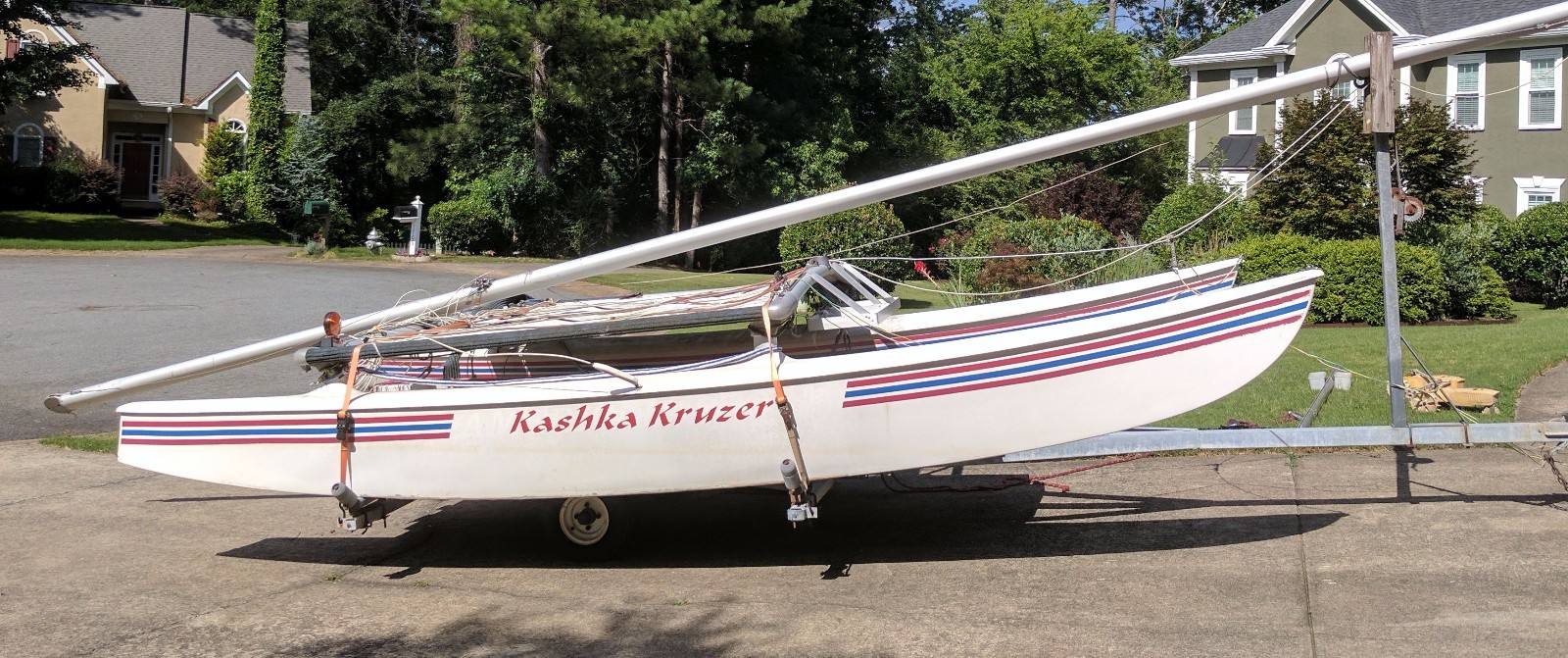 NO RESERVE 1976 Hobie 16 Catamaran with trailer COMPLETE, FOR PARTS sailboat