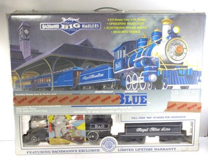 Bachmann big haulers royal blue train set