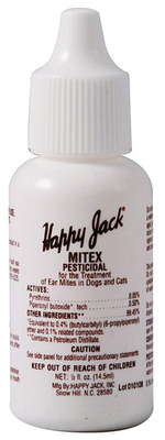 Happy Jack Mitex, Ear Mites,Dogs, and cats