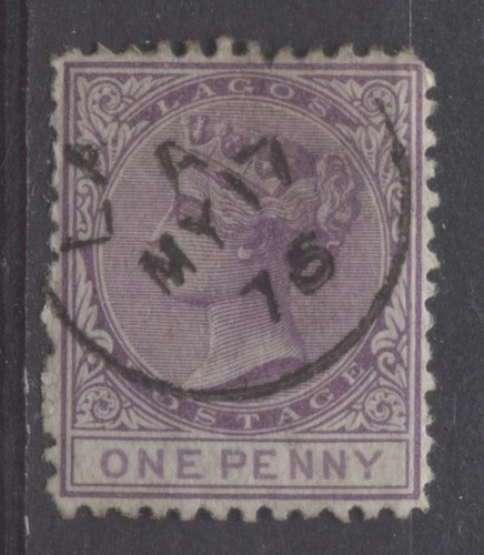 Lagos-SG-1-1d-Reddish-Vio-amp-Reddish-Pur-3rd-Ptg-Crown-CC-Perf-12-5-VF-79-Used