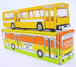 JouetsMontBlancFranceBERLIETPR100PASSENGERBUSFriction37cmMIB 