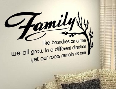 Family Quote wall vinyl decals stickers DIY ...