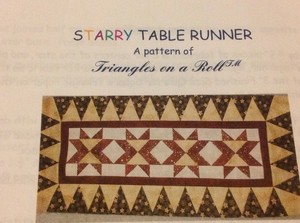 Fabric table Pattern about RUNNER Christmas runner    KIT STARRY kit  QUILT christmas quilt TABLE