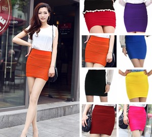 Jupe crayon taille haute courte